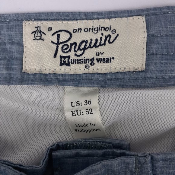 Original Penguin Mens Swim Trunks Lined Size 36 - Picture 3 of 7